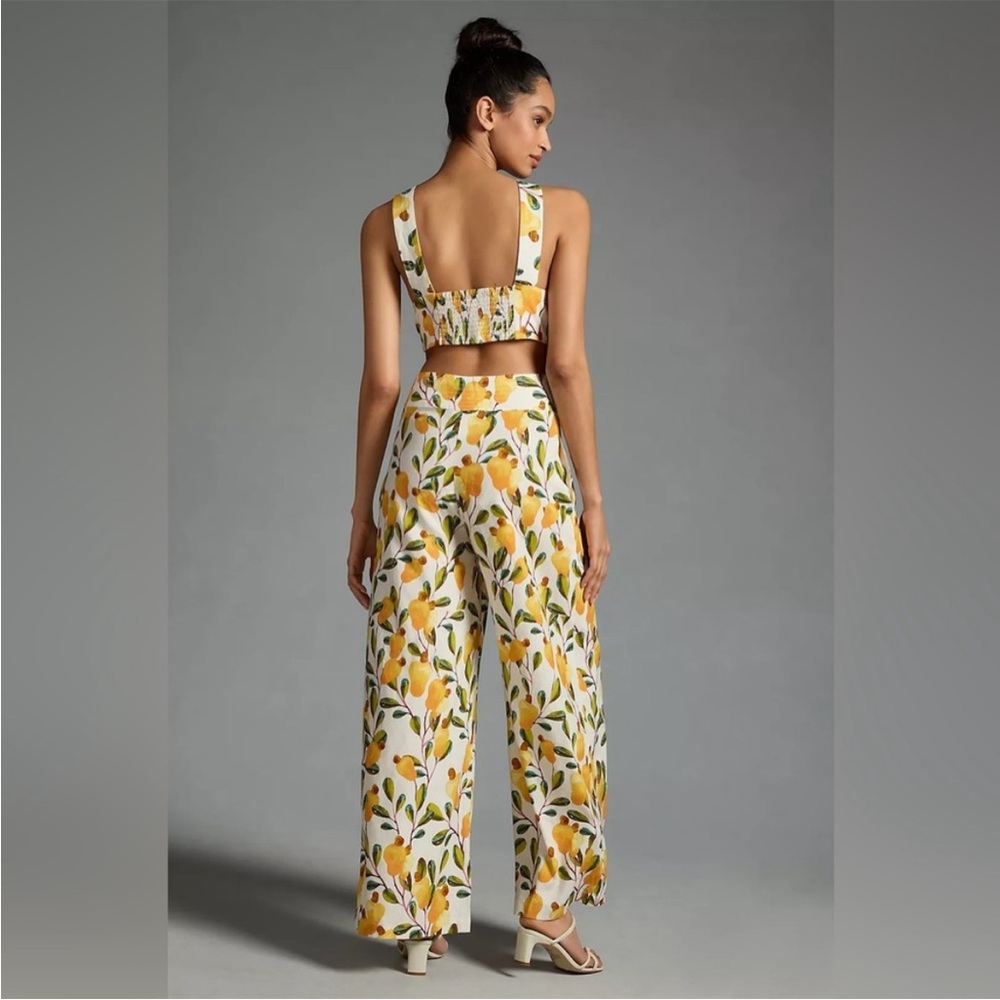 Farm Rio Halter Cutout Wide-Leg Jumpsuit - Picture 2 of 5